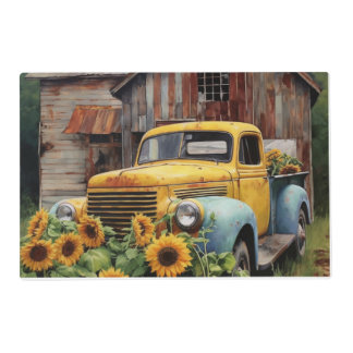 Old Truck With Barn Placemat