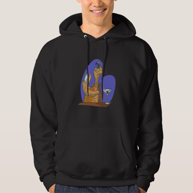 old turtle barman Bartender bar drink Hoodie (Front)
