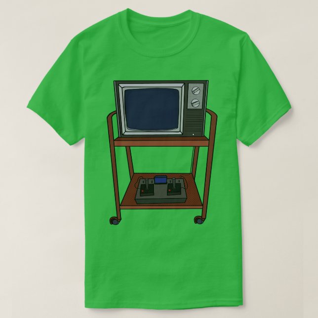Old TV and a video game T-Shirt (Design Front)