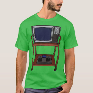 Old TV and a video game T-Shirt
