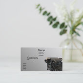 Old Typewriter Business Card (Standing Front)