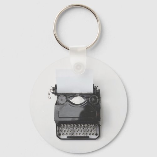 Old Typewriter for Author Journalist Blogger Keychain