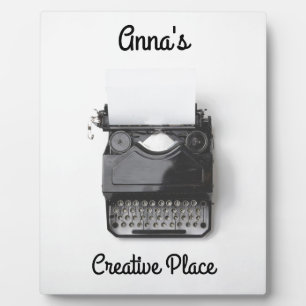 Old Typewriter for Author, Journalist, Blogger Plaque