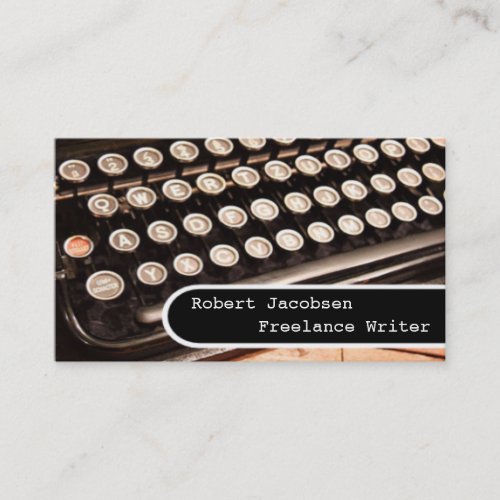 Old Typewriter Freelance Writer Business Cards