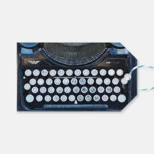 Old Typewriter Keys Custom Gift Tags
