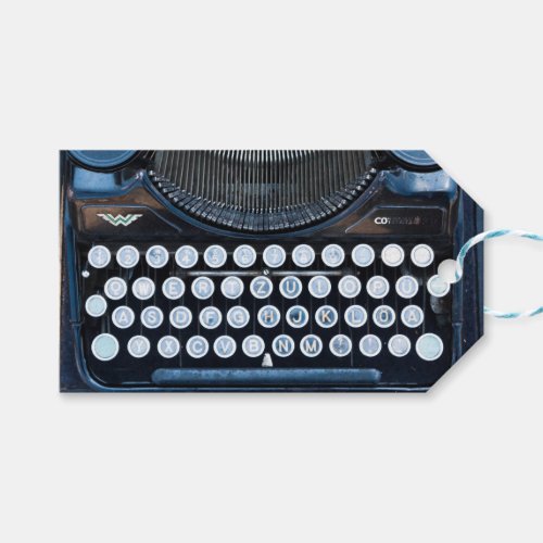 Old Typewriter Keys Custom Gift Tags