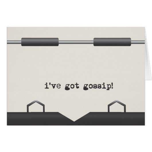 Old Typewriter Messages Cards (Front Horizontal)