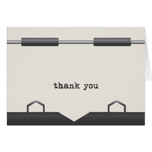 Old Typewriter Messages Cards (Front Horizontal)