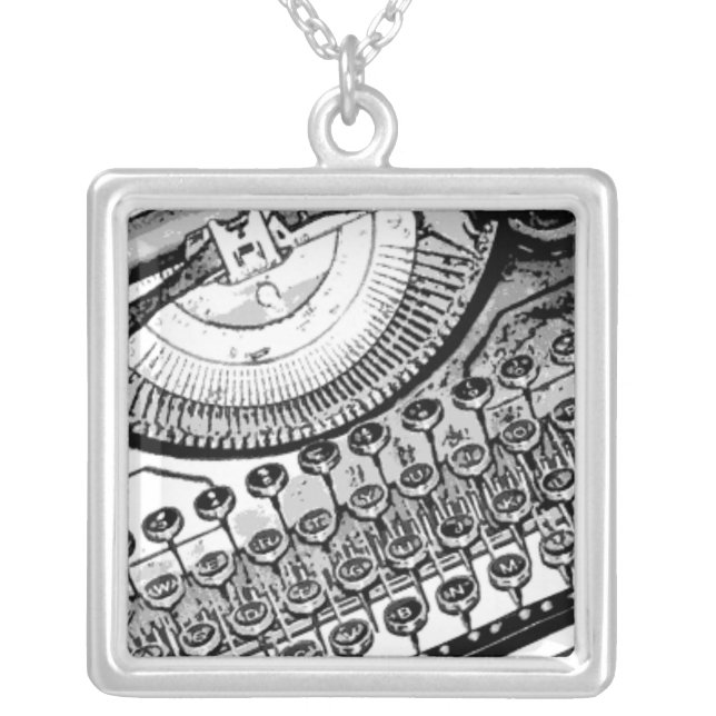 Old Typewriter Necklace (Front)