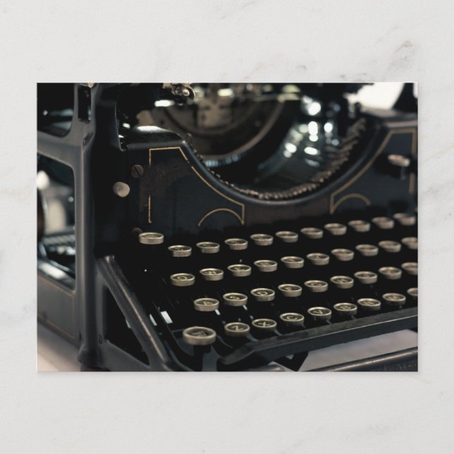 Old Typewriter Postcard (Front)