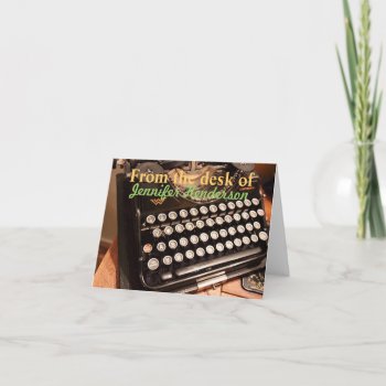 Old Typewritter Note Cards by TheCardStore at Zazzle