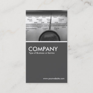 Old UK Radio Dial  - 70pc Gray Business Card