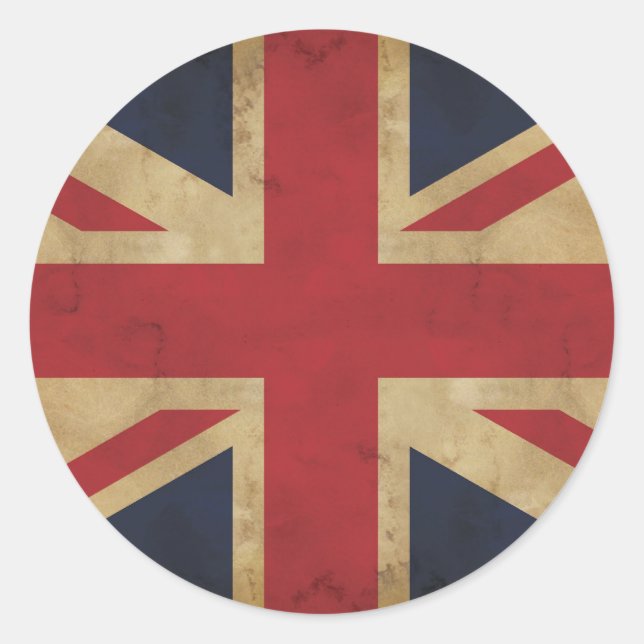 Old Union Jack  Stickers (Front)