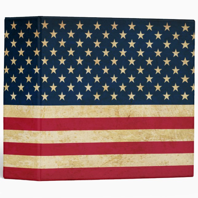 Old USA flag Binder (Front/Spine)