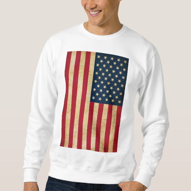 Old USA flag Sweatshirt (Front)