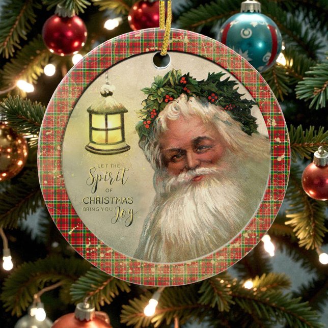Old Victorian Rustic Family Personalized Ceramic Ornament (Creator Uploaded)