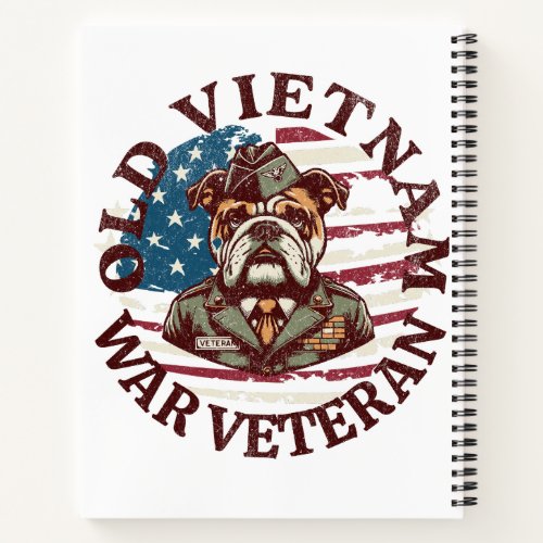 Old Vietnam War Vet Notebook
