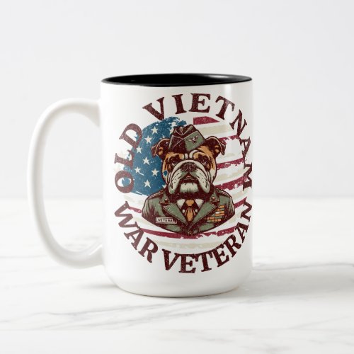 Old Vietnam War Vet Two_Tone Coffee Mug