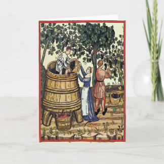 Old Vineyard Pick Grapes Card