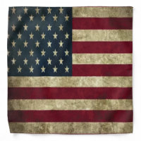 Old Vintage American Flag Distressed Print