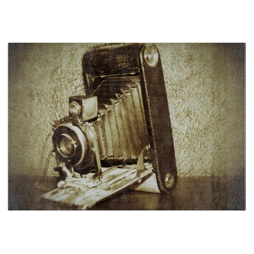 Old Vintage Camera Cutting Board
