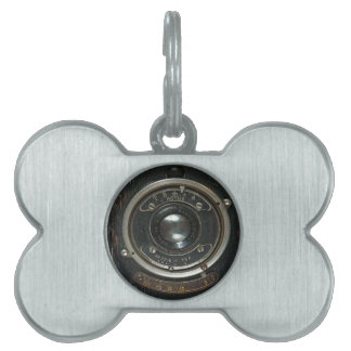 Old Vintage Camera Pet Name Tag