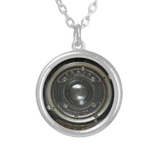 Old Vintage Camera Silver Plated Necklace
