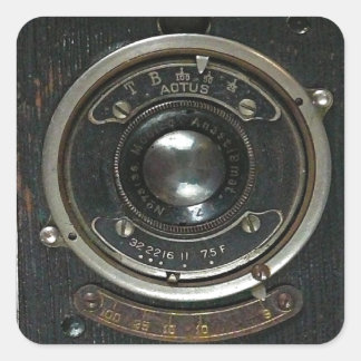 Old Vintage Camera Square Sticker