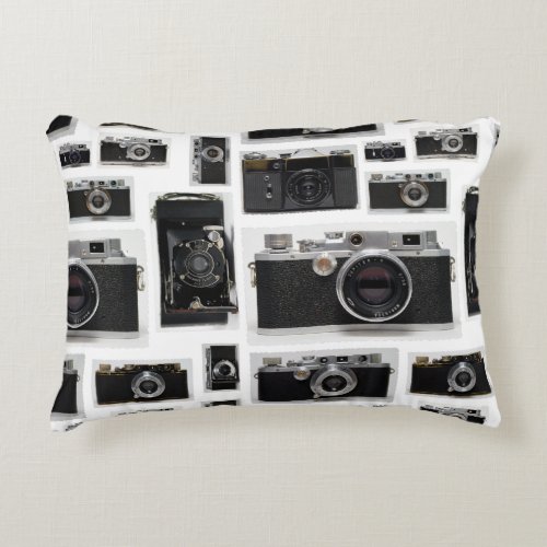 Old Vintage Cameras in Bulk Choose Color A Pillow
