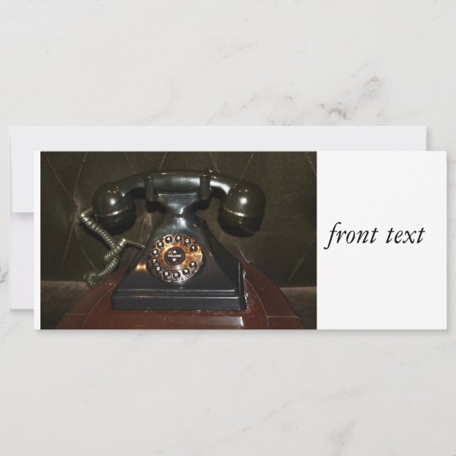 Old Vintage Dial-up Phone Invitation (Front)