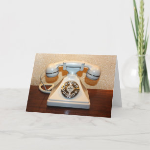 Old Vintage Dial-up White Phone Card