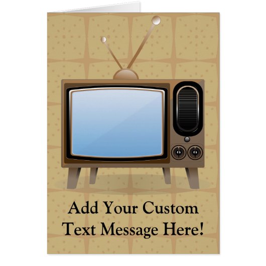 Old Vintage Floor Television Cards (Front)