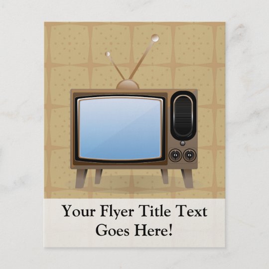 Old Vintage Floor Television Flyer Zazzle Com