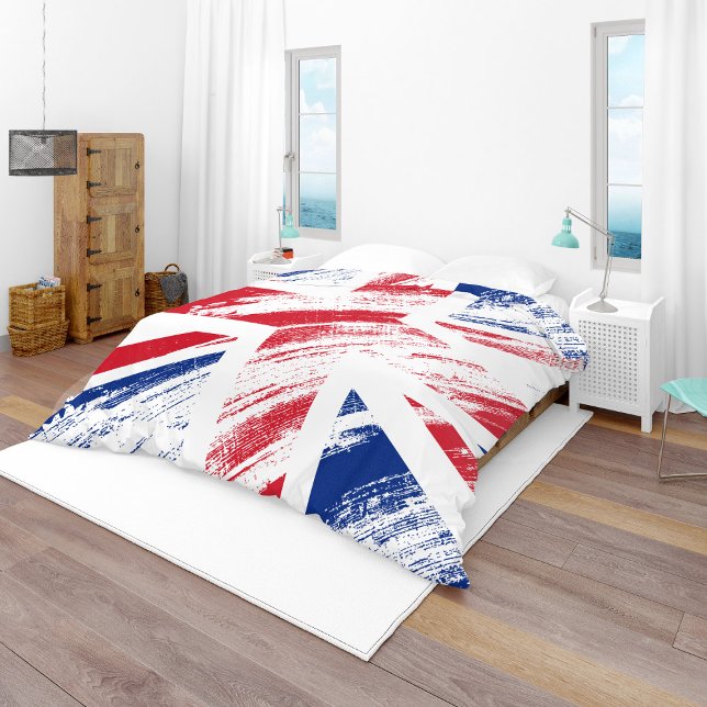 Old Vintage Grunge United Kingdom Flag Duvet Cover (Creator Uploaded)