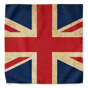 Old Vintage Grunge United Kingdom Flag Union Jack Bandana