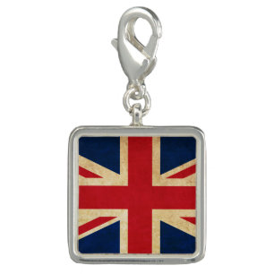 Old Vintage Grunge United Kingdom Flag Union Jack Charm