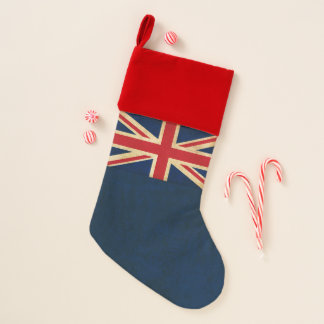 Old Vintage Grunge United Kingdom Flag Union Jack Christmas Stocking
