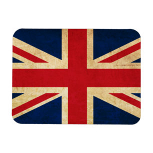 Old Vintage Grunge United Kingdom Flag Union Jack Magnet