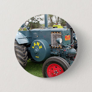 Old vintage Lanz Bulldog tractor farm machinery Button