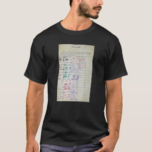 Old Vintage Library Card T-Shirt