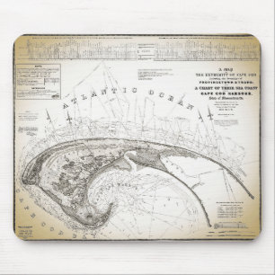 Old Vintage Provincetown Cape Cod Map Mouse Pad