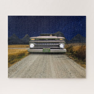 Old Vintage Rat Rod Pickup Truck Zombie Driver Jigsaw Puzzle