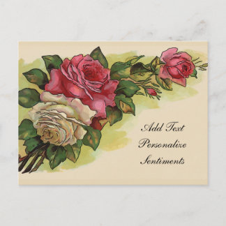 Old Vintage Rose, Edit Text Card
