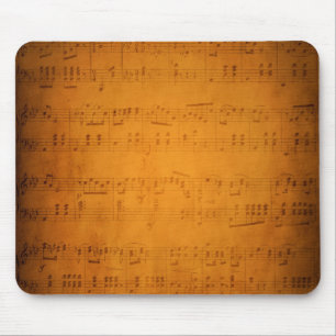 Old vintage sheet music mouse pad