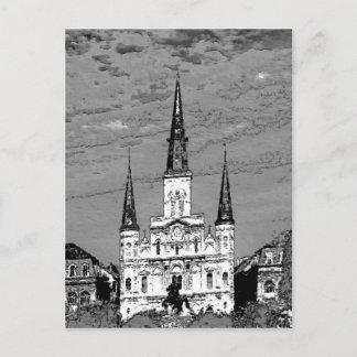 Old Vintage St Louis Cathedral French Quarter New Postcard