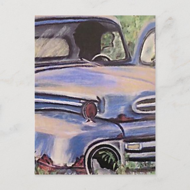 Old Vintage Truck Art Postcard (Front)