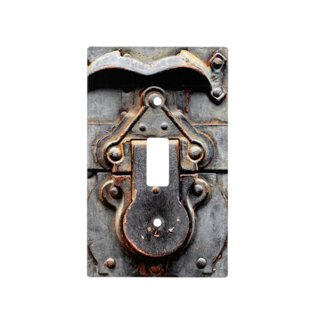 Old Vintage Trunk Lock Light Switch Cover (Front)