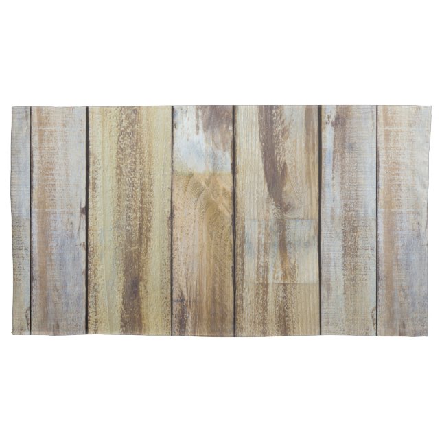 Old Vintage Weathered Wooden Planks Pattern  Pillow Case (Front)