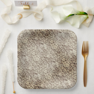 Old Vintage Wedding Lace Paper Plates