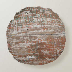 Old vintage wood texture backgroundabstract, home round pillow